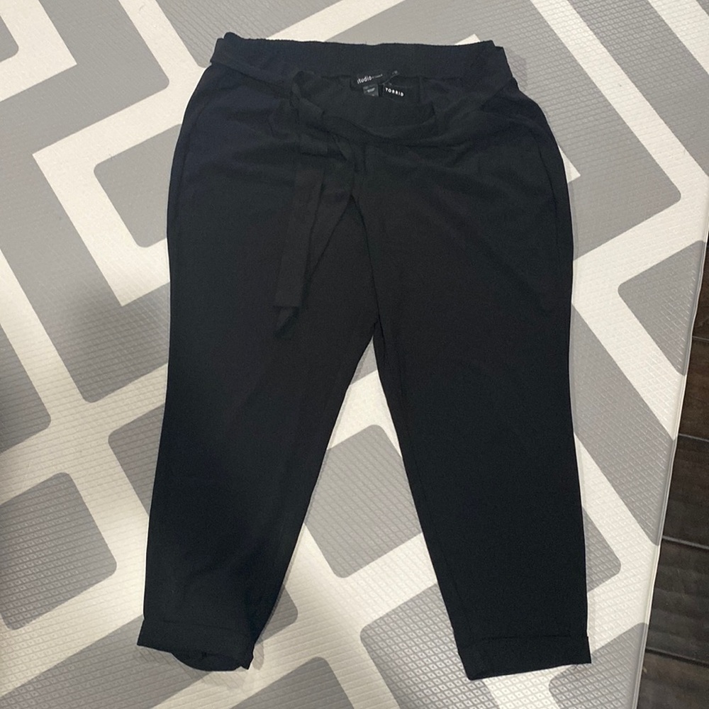 NWT Studio by Torrid black dress pants with cuff. Size 2.